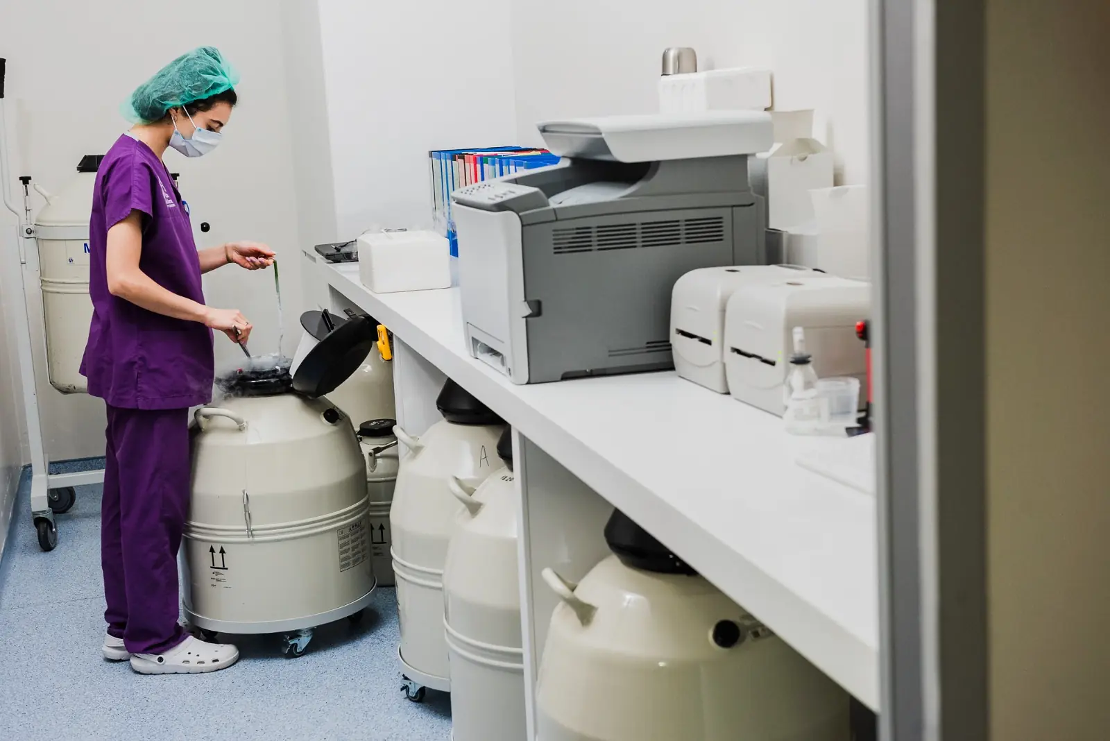 Cryopreservation and freezing laboratory at Vita Altera IVF